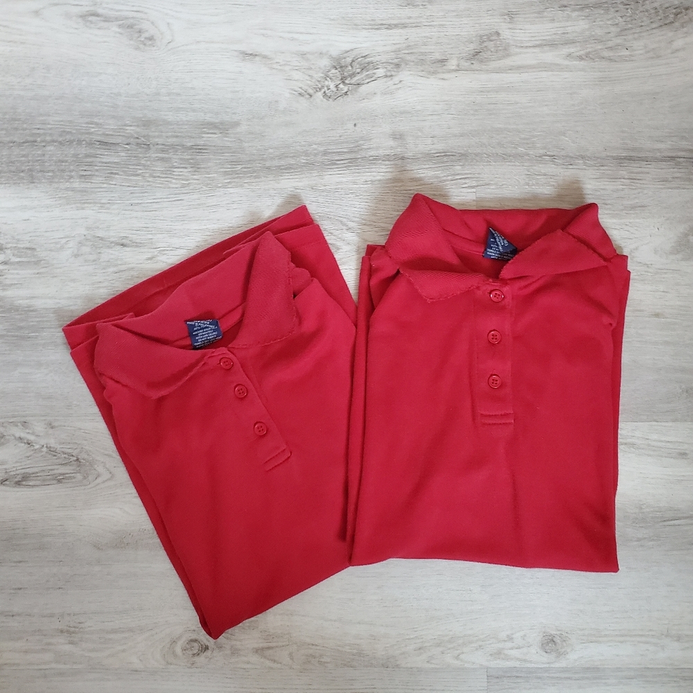❤RED SCHOOL POLO SHIRT❤
